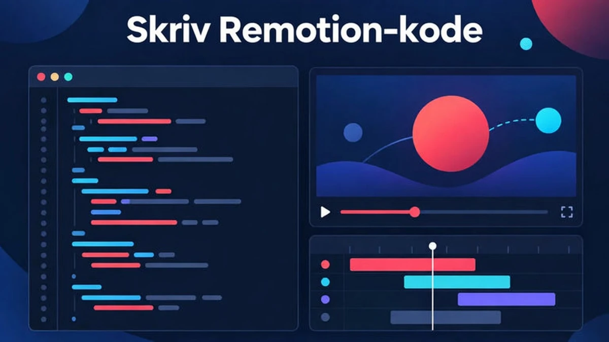 Skriv Remotion-kode selv: en React-komponent modtager et frame-nummer og tegner et frame af animationen