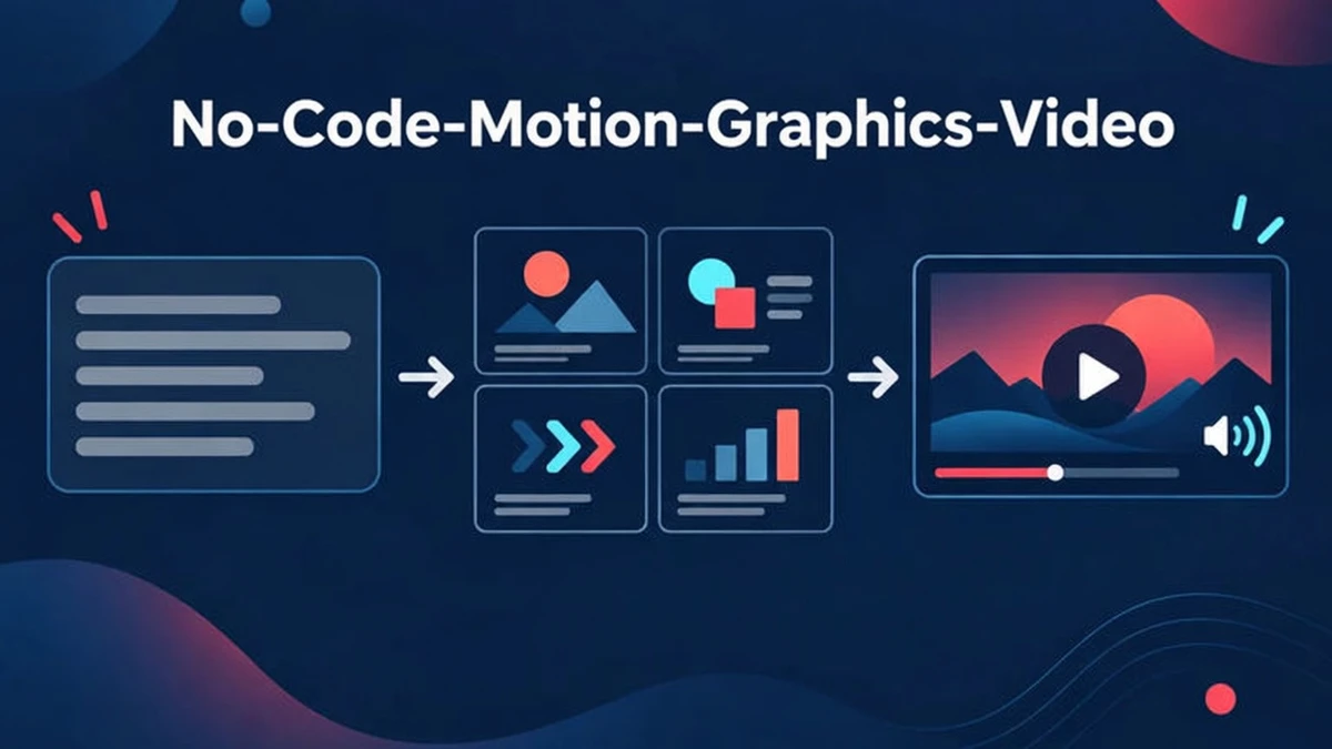 Ein No-Code-Tool für Motion-Graphics-Videos verwandelt eine Beschreibung, einen Link oder ein Dokument in ein bearbeitbares Video mit Narration