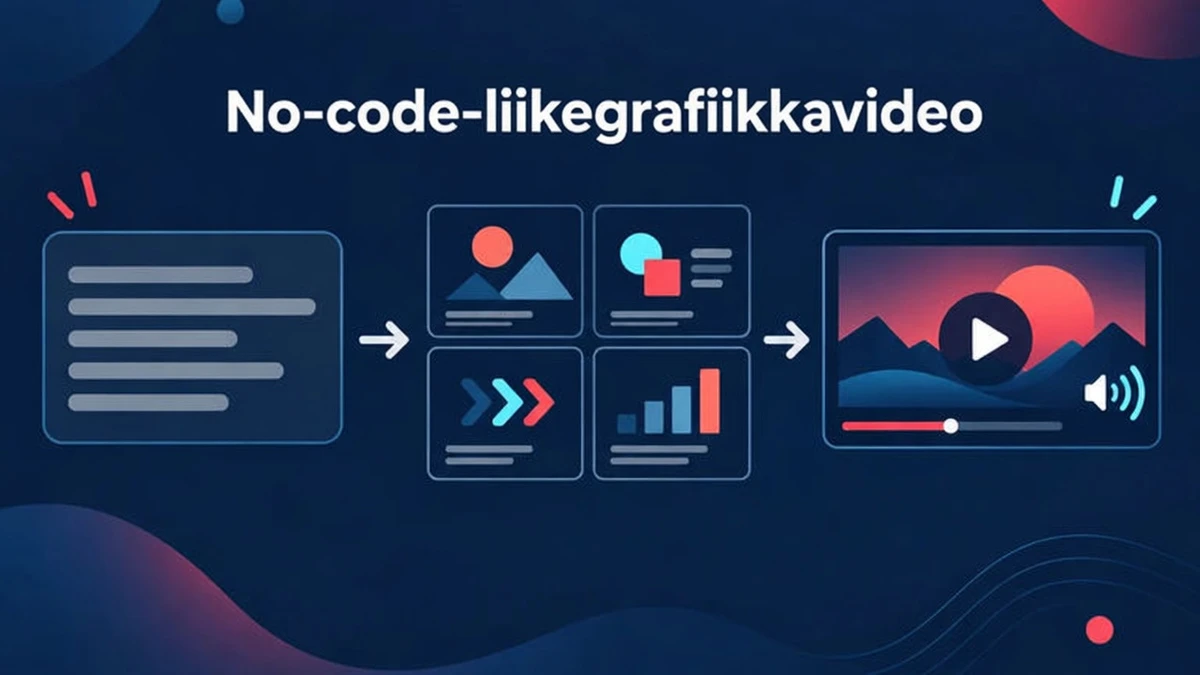 No-code-liikegrafiikkatyökalu muuttaa kuvauksen, linkin tai dokumentin muokattavaksi videoksi, jossa on kertojan ääni