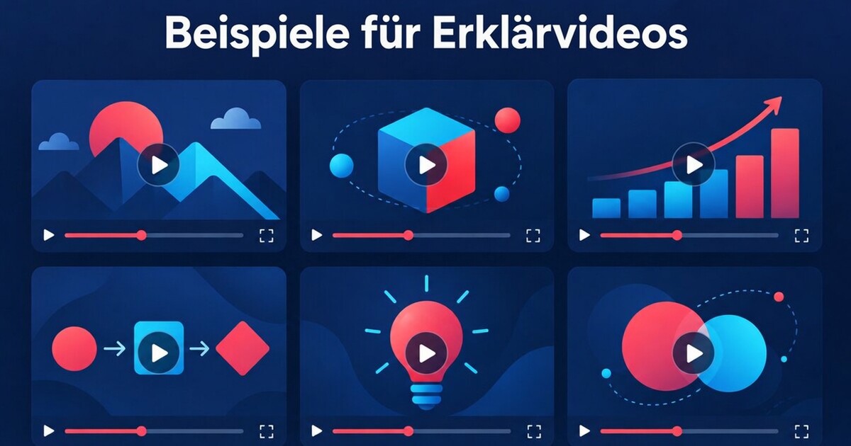 Titelbild: Erklärvideo Beispiele: 12 Videos nach Struktur aufgeschlüsselt