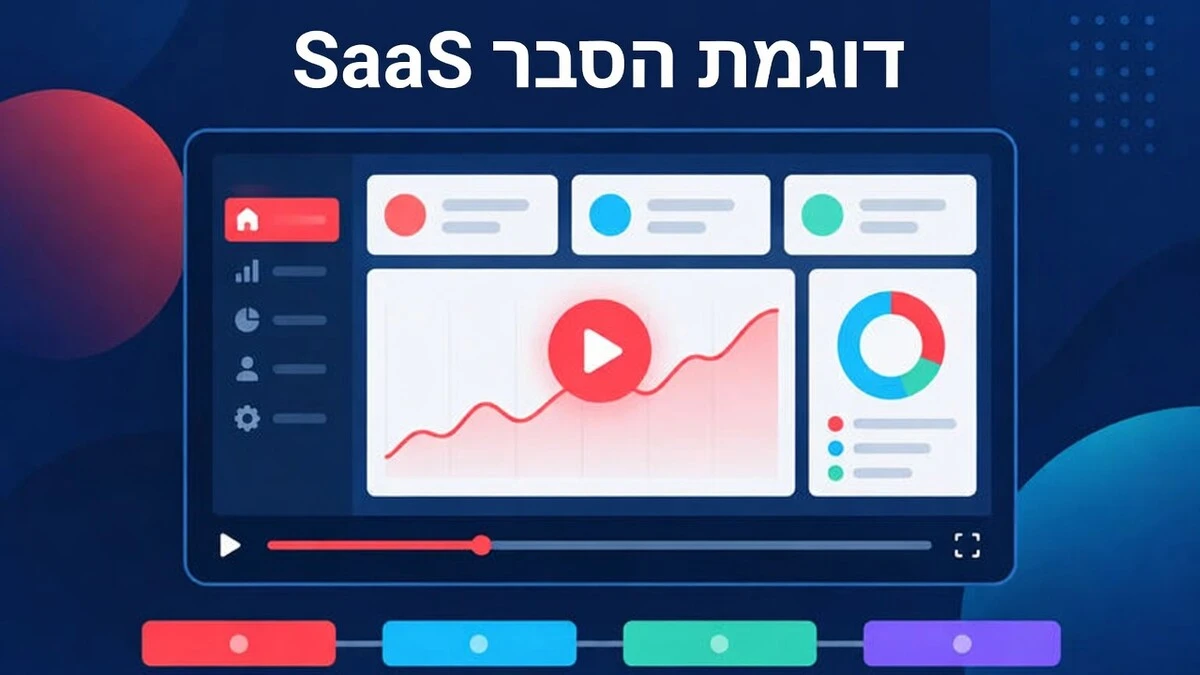 דוגמה לסרטון הסבר ל-SaaS שמציגה דמו מוצר שנבנה משלושה צילומי מסך של ממשק, רשימת תכונות וקריאה לפעולה לסיום.