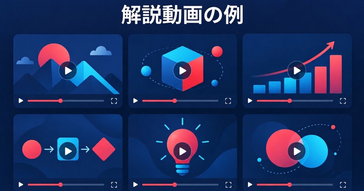 カバー画像： 解説動画の事例：構成別に分解する 12 本