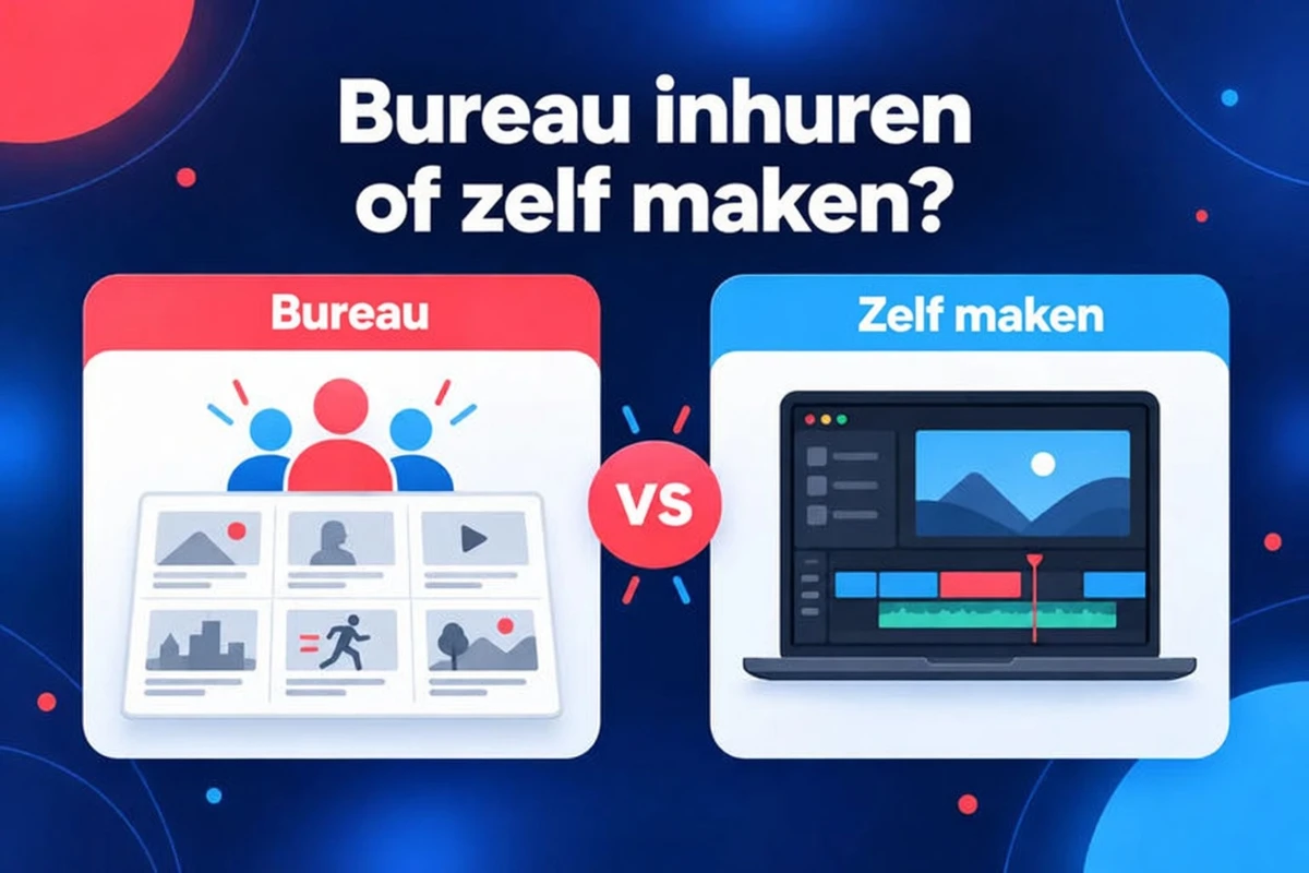 Een bureau voor explainer-video’s inhuren of de video zelf maken, als twee opties naast elkaar