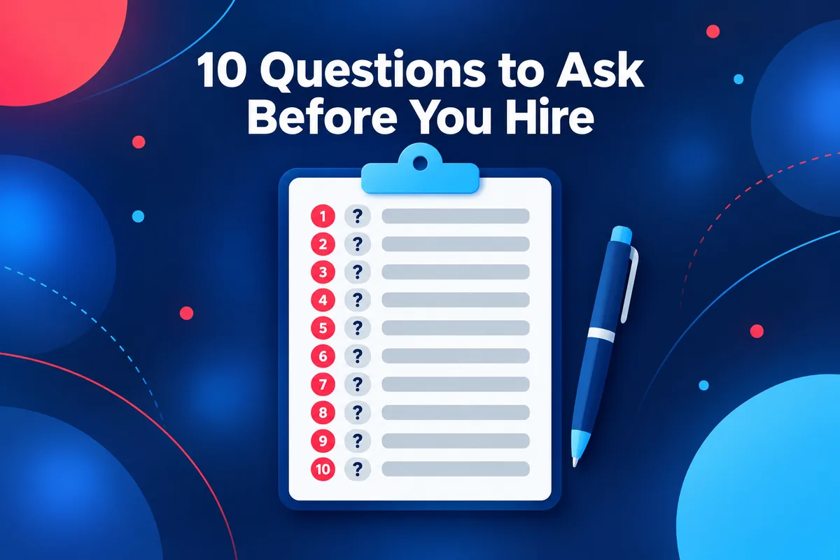 Clipboard with 10 questions to ask before you hire an explainer video production company