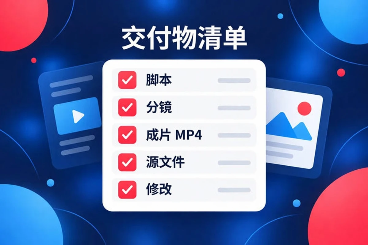 讲解视频交付清单:脚本、分镜、最终 MP4、源文件和修改