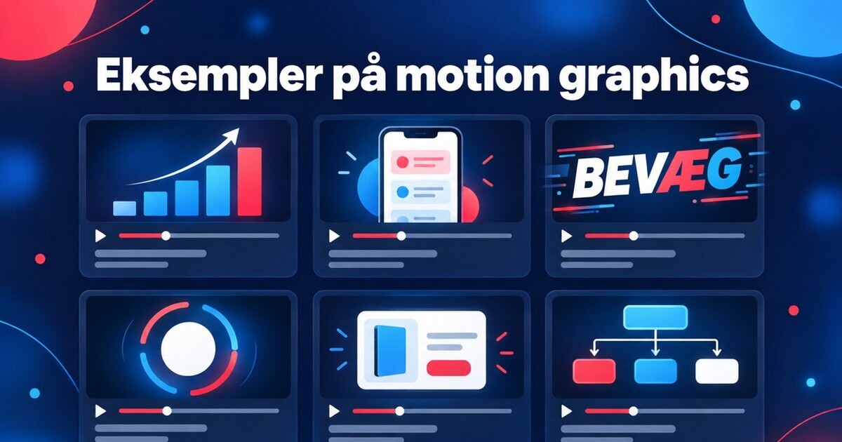 Forsidebillede: Motion graphics-eksempler: AI-videoer sorteret efter hvad de gør