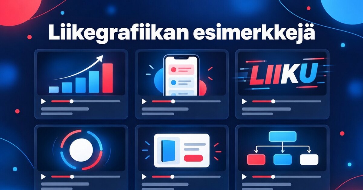Kansikuva: Liikegrafiikan esimerkit: tekoälyavusteiset videot sen mukaan, mitä ne tekevät