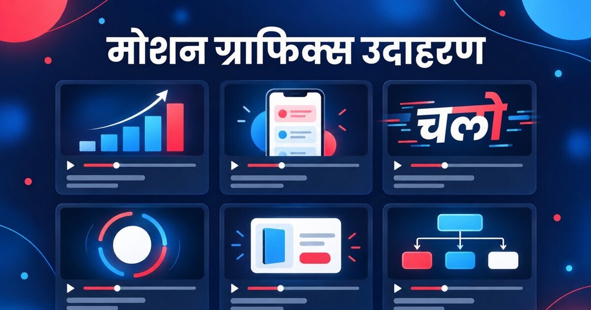 कवर: मोशन ग्राफिक्स के उदाहरण: काम के हिसाब से छाँटे गए AI-सहायता वाले वीडियो