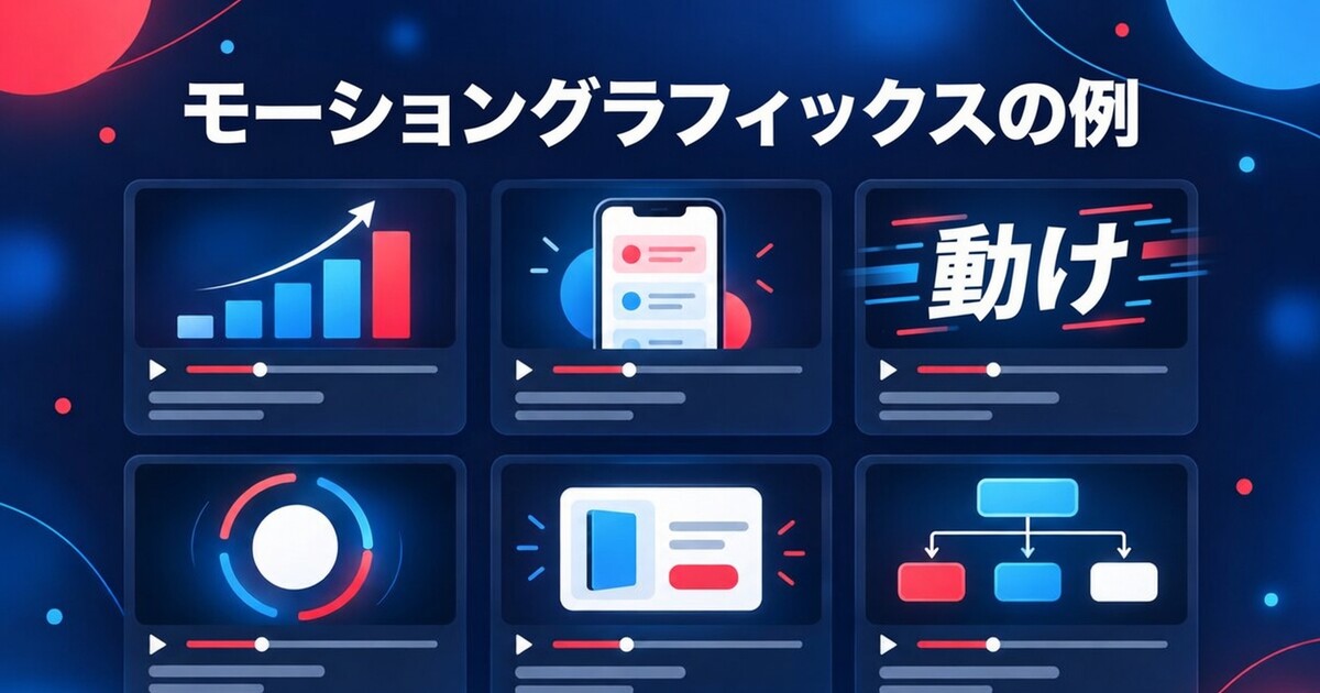 カバー画像： モーショングラフィックスの事例：動画の役割別に整理した AI 支援作品