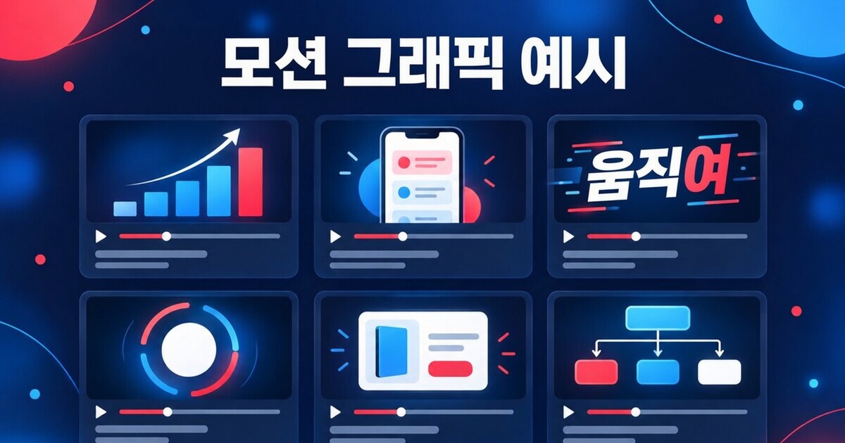 표지: 모션 그래픽 예시: 하는 일별로 나눈 AI 보조 영상