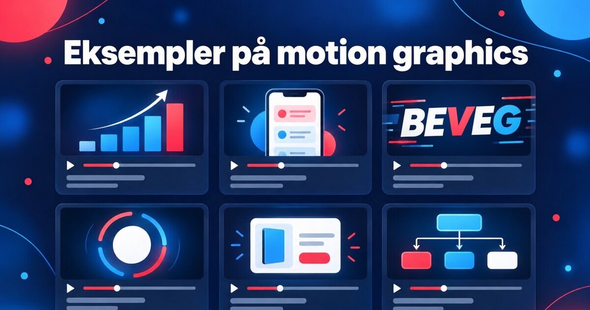 Forsidebilde: Motion graphics-eksempler: AI-assisterte videoer sortert etter hva de gjør