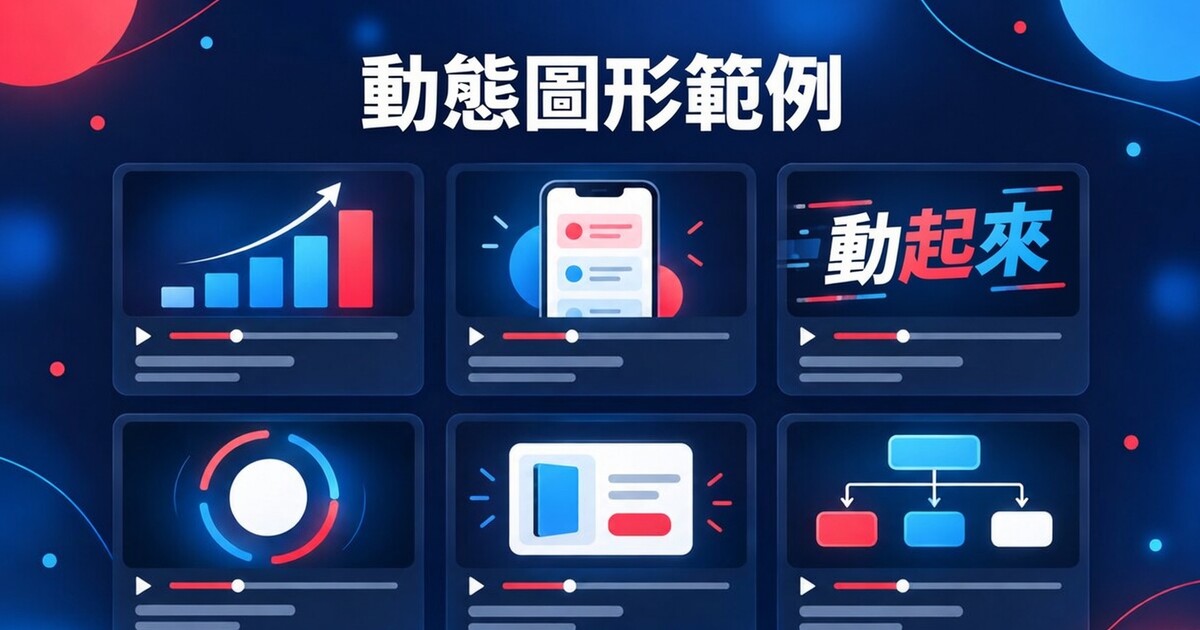 封面： 動態圖像案例：依影片要完成的事分類的 AI 輔助作品