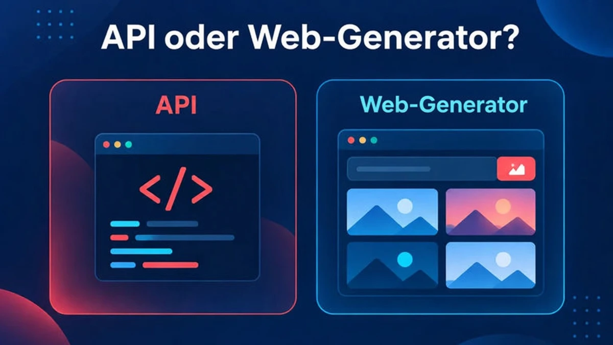 Nano Banana 2.1 API oder Web-Generator: ein Code-Weg und ein Browser-Weg, die beide zur selben Art von Bild führen
