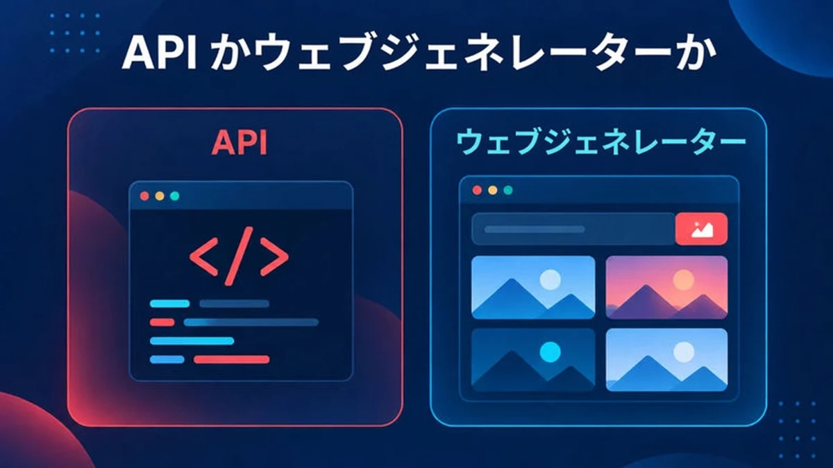 Nano Banana 2.1 API または Web ジェネレーター：同じ種類の画像に至るコード経路とブラウザ経路