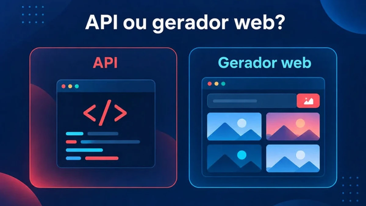 Nano Banana 2.1 API ou gerador web: uma rota de código e uma rota de navegador que levam ao mesmo tipo de imagem