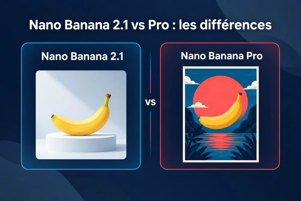 Nano Banana 2.1 vs Nano Banana Pro : comparaison entre un modèle moins cher pour les images du quotidien et un modèle professionnel axé sur les détails