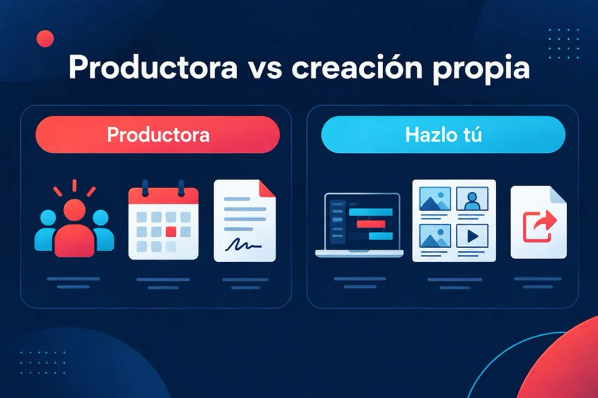 Dos opciones para crear un video explicativo: contratar una productora o hacerlo por tu cuenta con una herramienta de autoservicio.