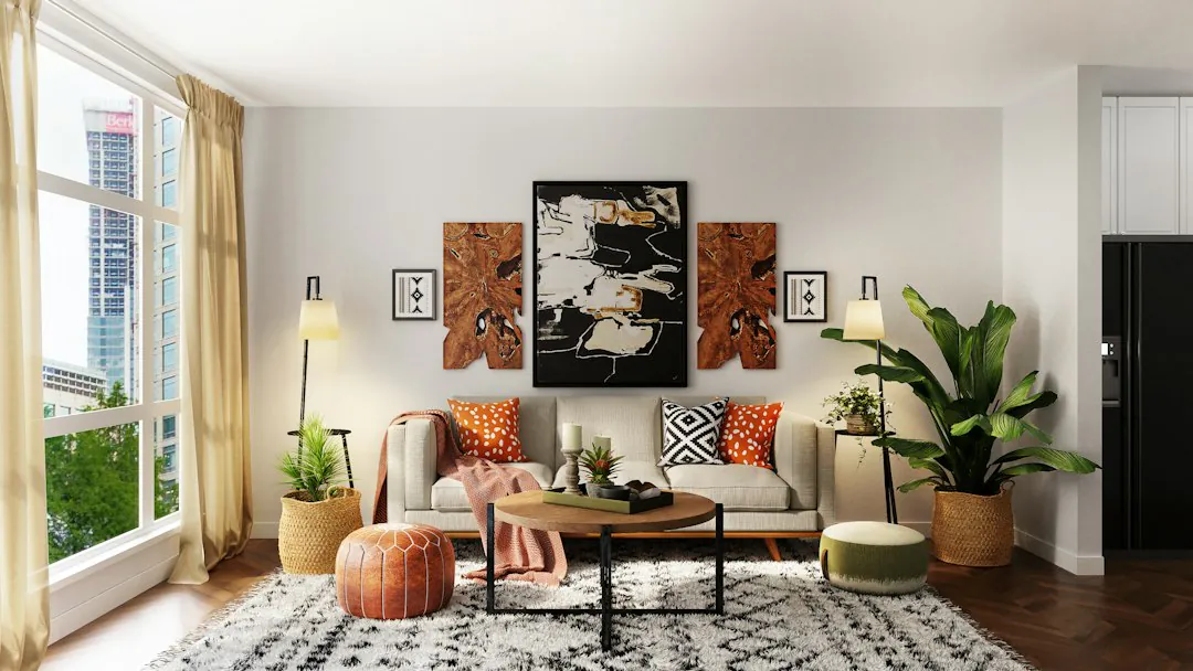 A bright living room photo used as an example backdrop
