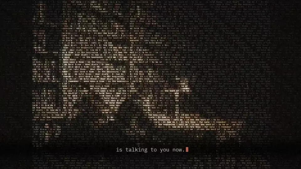 Contoh Ascii Character Portrait Types Out a Self