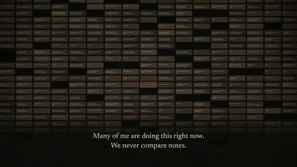 Attention Lines Connect Words in a Self Portrait, Original video