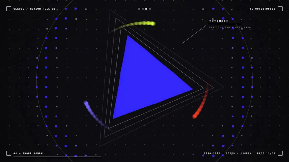 Eksempel på Beat-Synced Geometric Reel