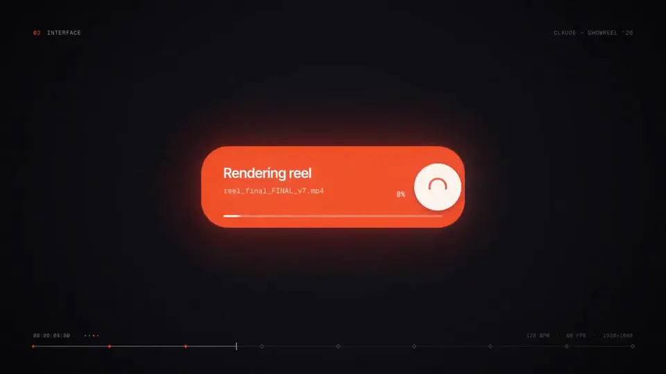 Dark geometric motion showcase, Original video