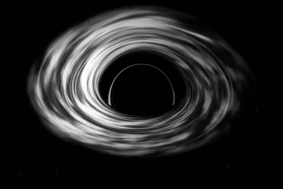 Gravitationally Lensed Black Hole Rendering, Original video