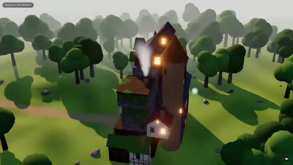 Low-poly hideout diorama, Original video