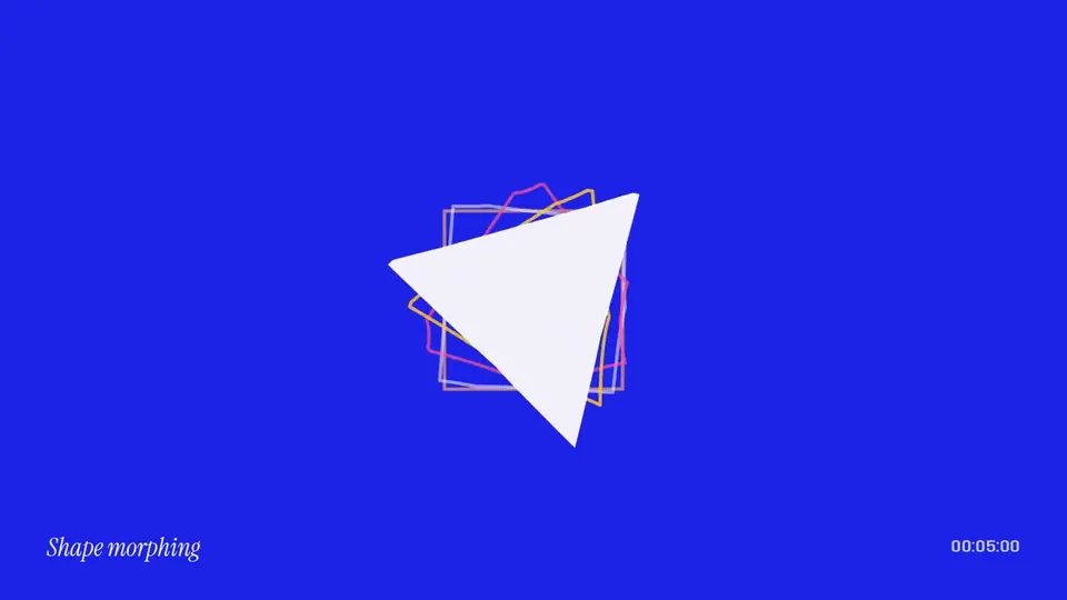 Blue Typography and Geometric Motion, Original video