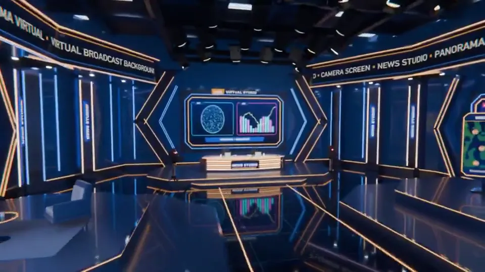 Virtual News Studio in One Continuous Shot, Original video