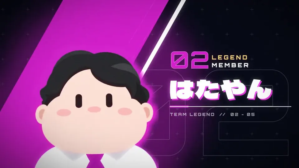 Eksempel på Neon Stripe Team Intro