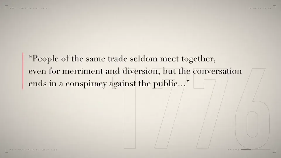 Civic Showreel Argues Markets Need Morals, Original video
