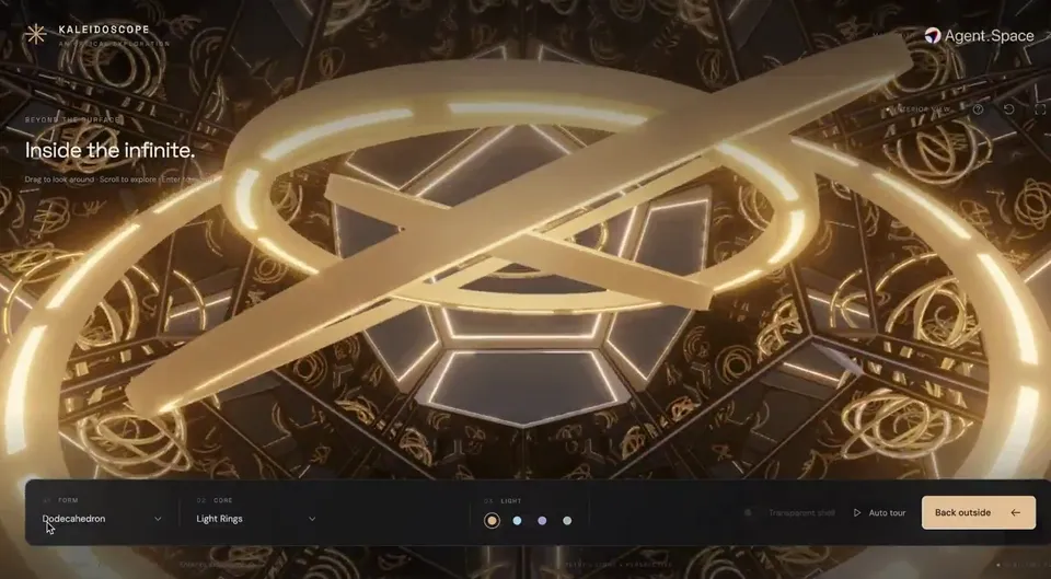 3D Web Mirror Chamber Showcase Recording, Original video