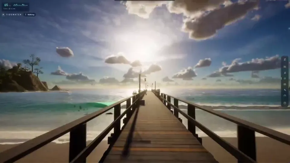 First-person boat ride around a real-time 3D island autor: dangreenheck
