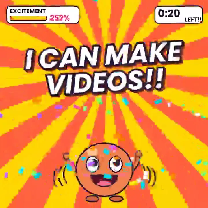 High-energy mascot caption reel, Original video