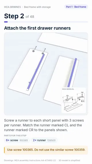 Turn assembly manuals into narrated 3D assembly guides, Original video