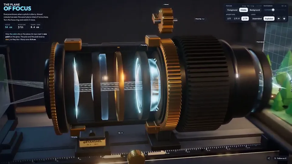 Continuous-Shot Focus Bench and Lens Explainer, Original video
