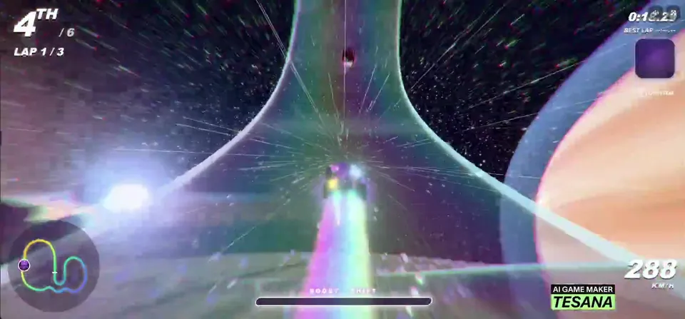 Space Rainbow Track Gameplay Highlights, Original video