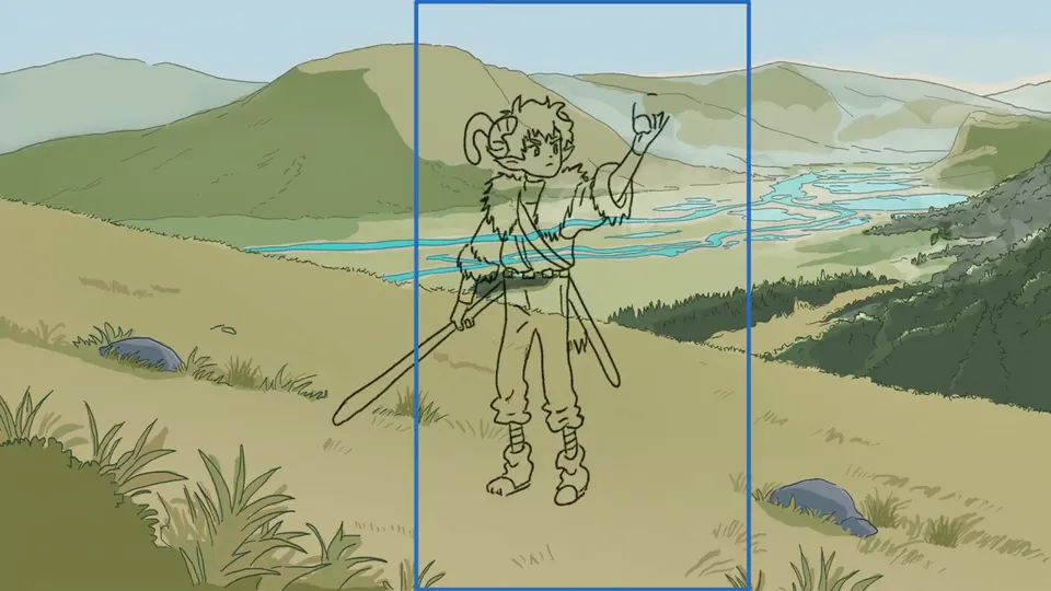 Ink Line Art Vignette, Original video
