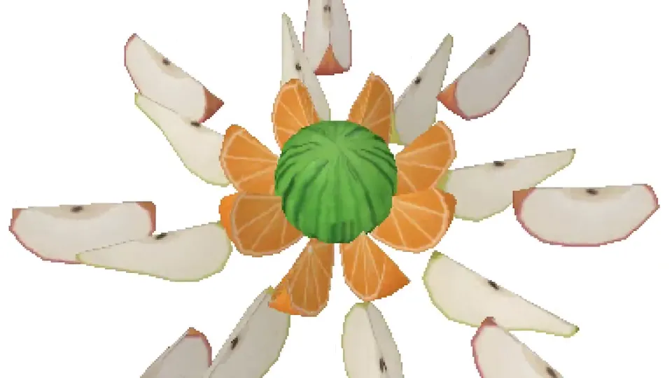 Low Poly Fruit Pinwheel, Original video