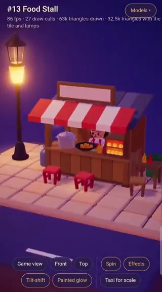 Low-Poly Night Diorama Viewer, Original video