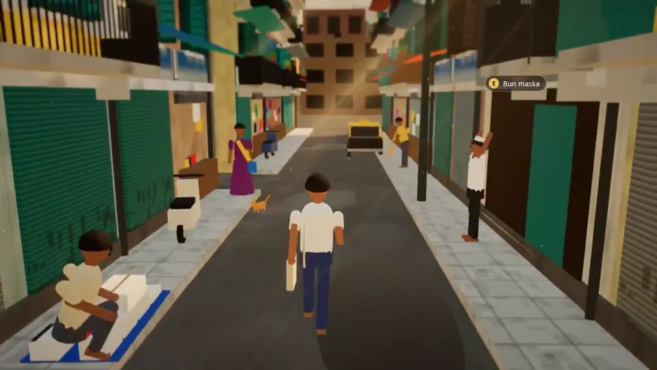 Low-Poly City Walk, Original video
