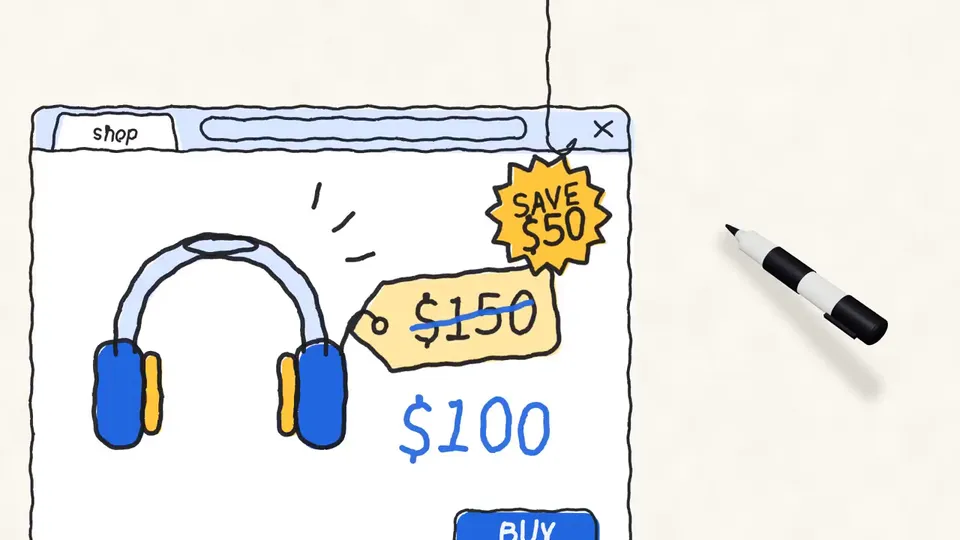 Marker Whiteboard: Discount Temptation Explainer, Original video