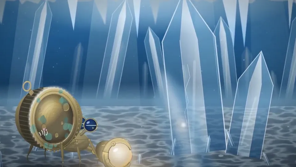 Mechanical Hermit Crab Chases Light in the Deep, Original video