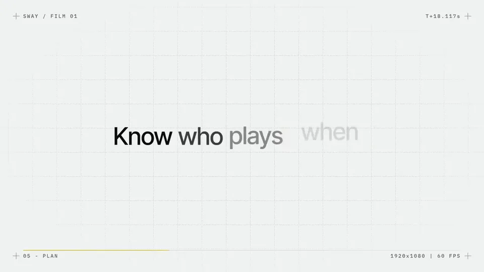 Minimal Kinetic Type Launch Film for the App, Original video