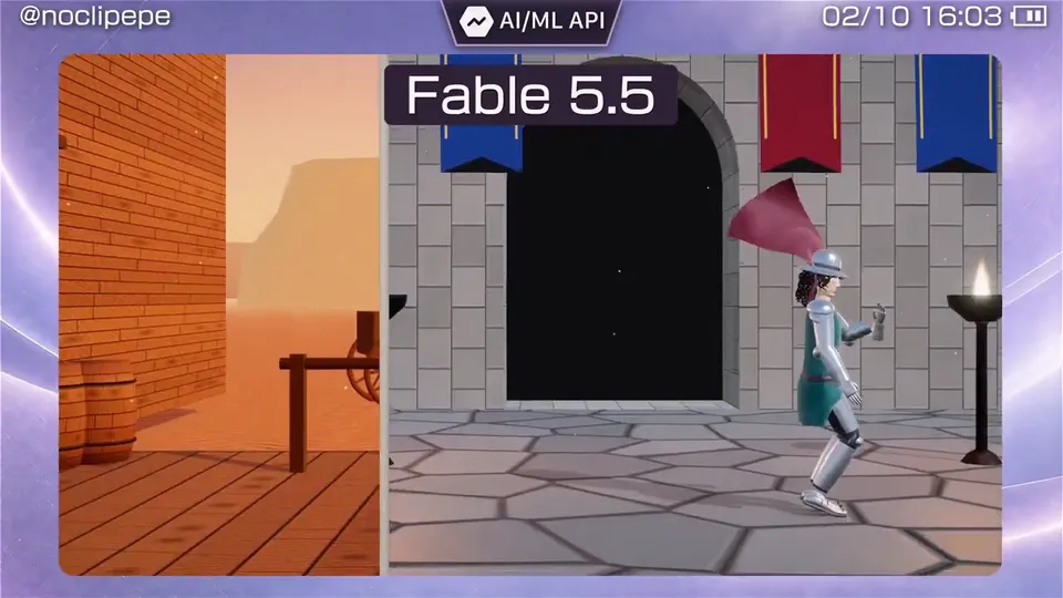 Era-hop moonwalk (3×3 world wall + era-hopping dancer), Original video