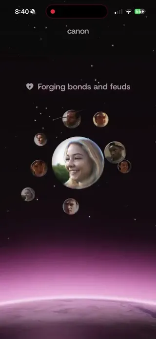 Full-Screen Phone Hero Animation: Avatar Orbit + Light-Speed Jump, Original video