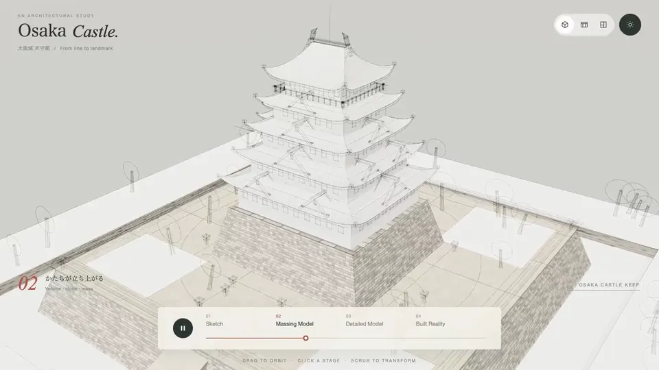 Castle Massing Study, Original video