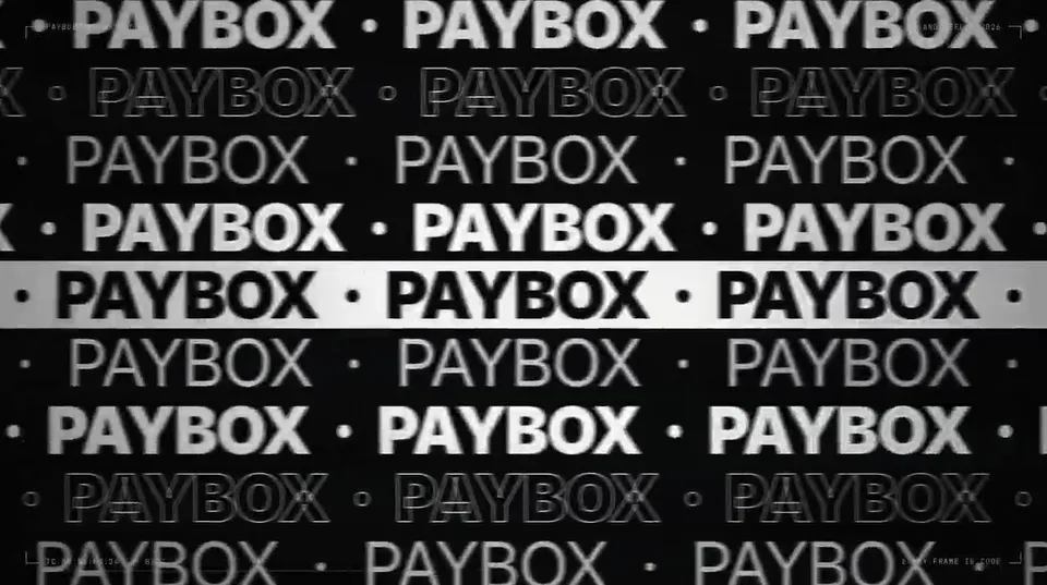 Paybox Brand Sting Spells Out Happen in Bold, Original video