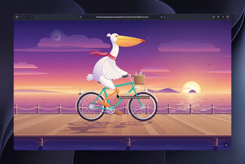 Sunset Pier Cycle, Original video